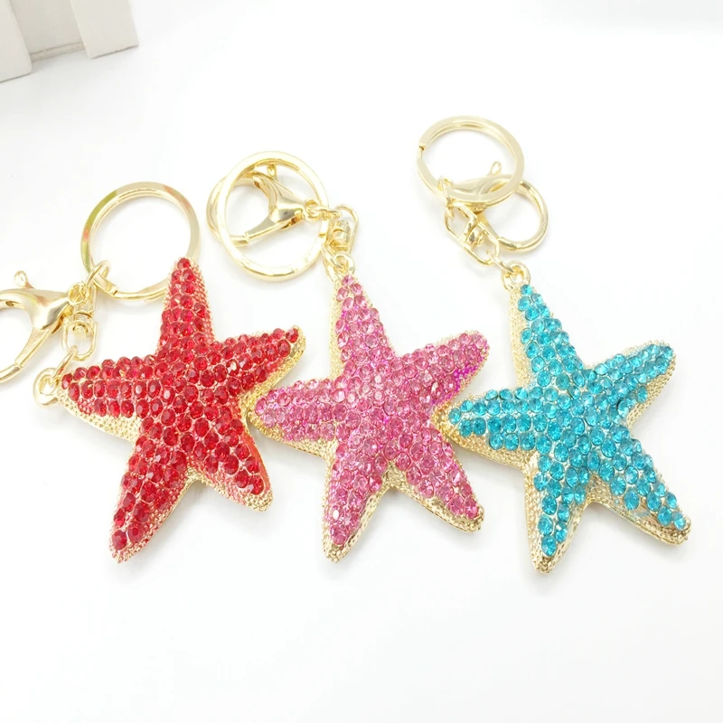 Новые модные уникальные креативные брелки с подвеской в виде морской звезды со