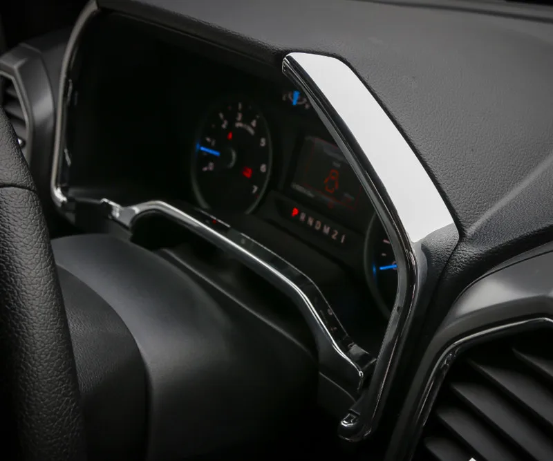 Sansour для Ford F150 2015 приборной панели автомобиля полосы крышка отделка ABS интерьера