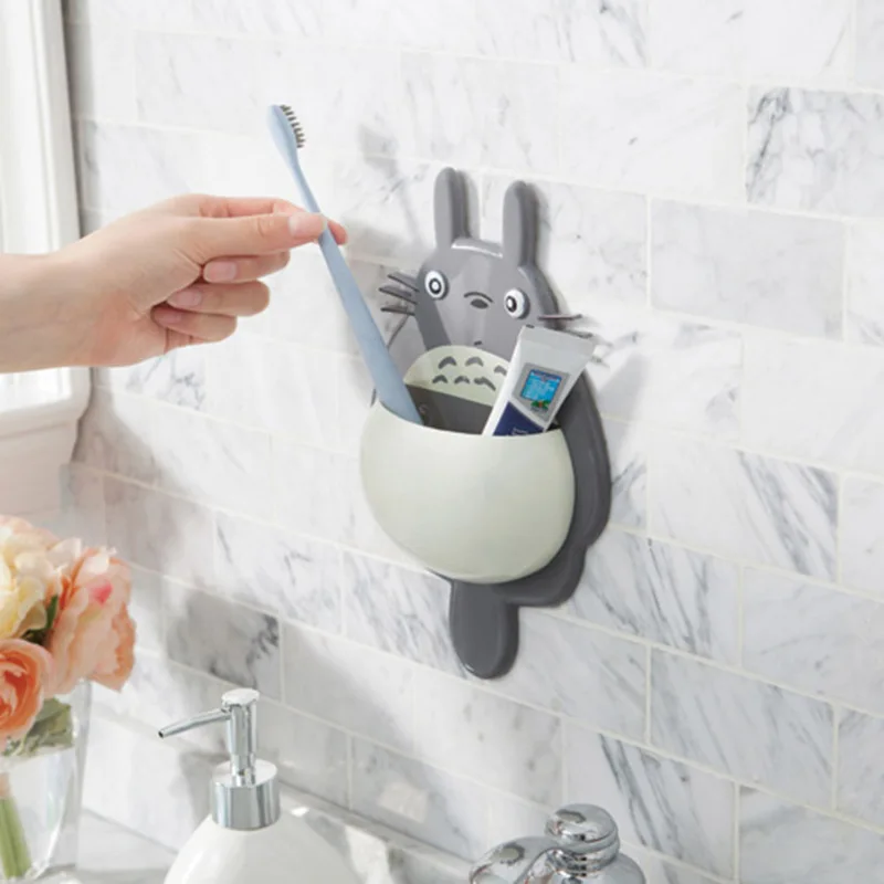 Многофункциональный мультфильм Тоторо присоски стеллаж для хранения зубная