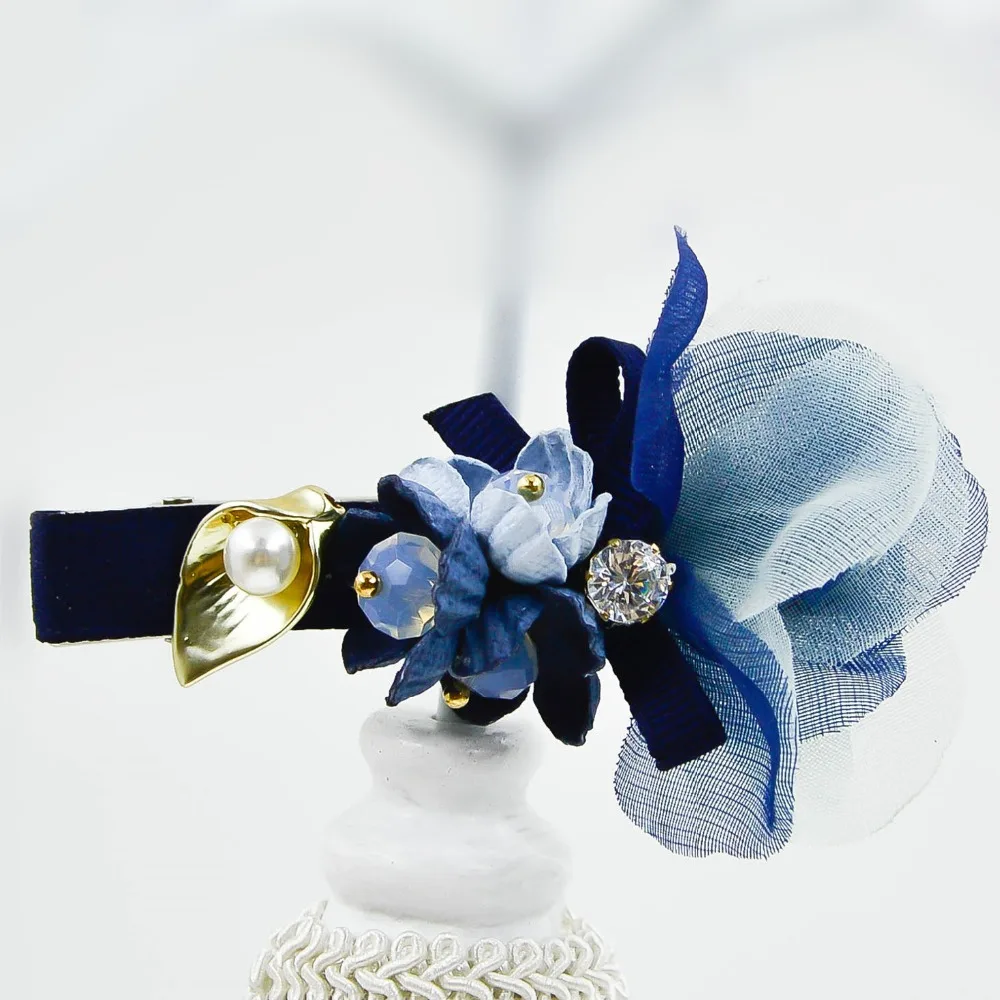 Зажим для волос с лилиями изящный аллигатор 2 4 дюйма женщин и девочек|designer hair