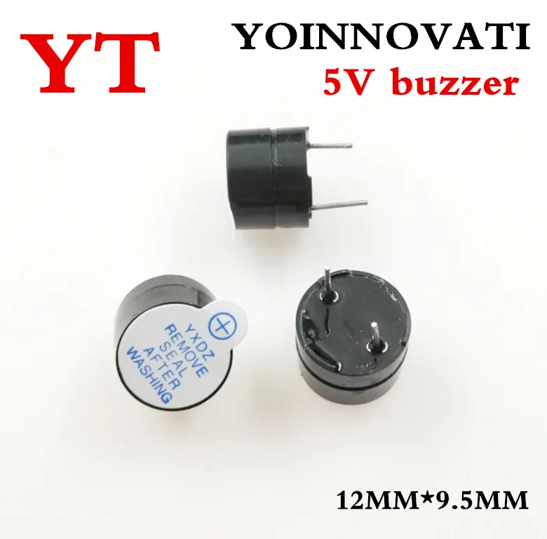 

100pcs Active Buzzer Alarm 12MM*9.5MM 5V Sounder speaker Buzzer 5V buzzer Best quality