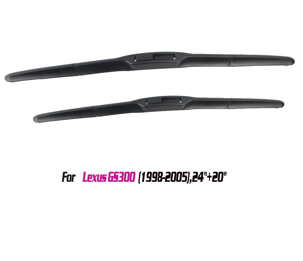 Toocene windshield wiper blades for Lexus GS300 pair 24&quot+20&quot (1998-2005) auto front window windscreen Car accessory | Автомобили и