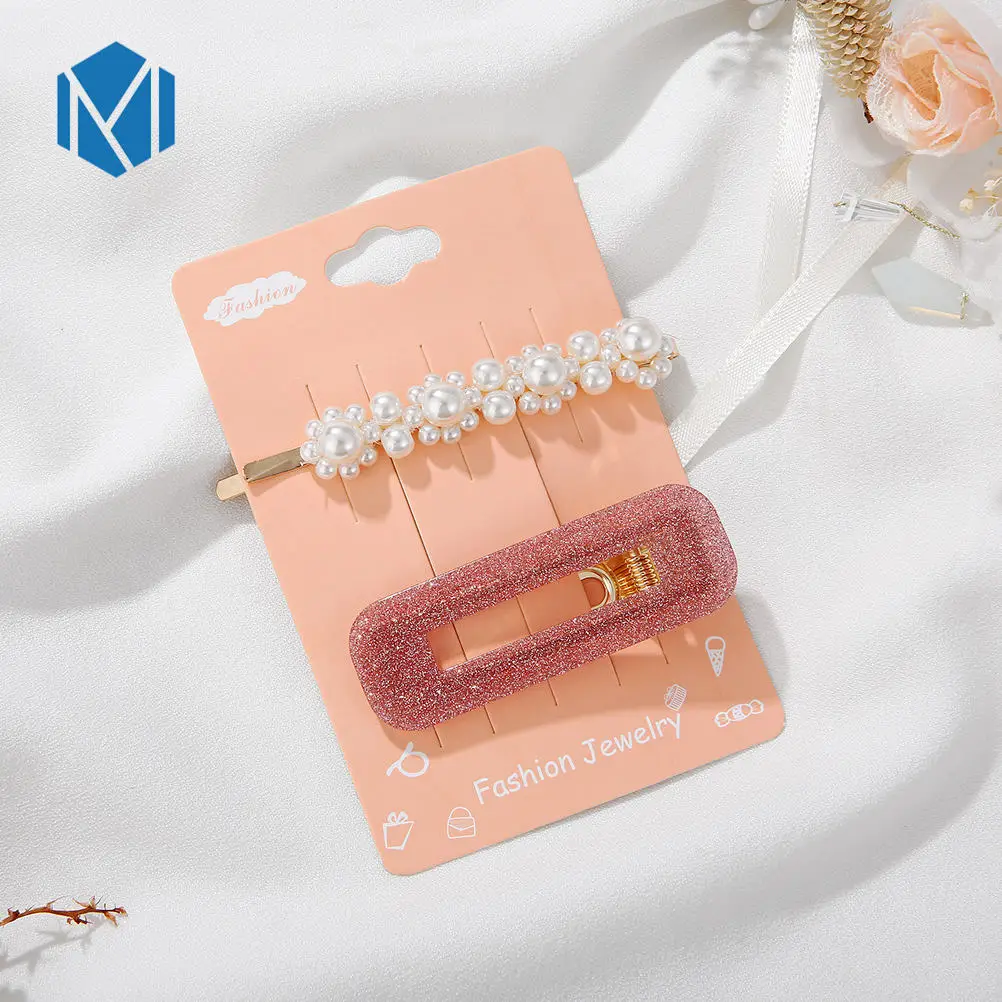 2 шт. элегантные шпильки геометрической формы для женщин корейские жемчужные