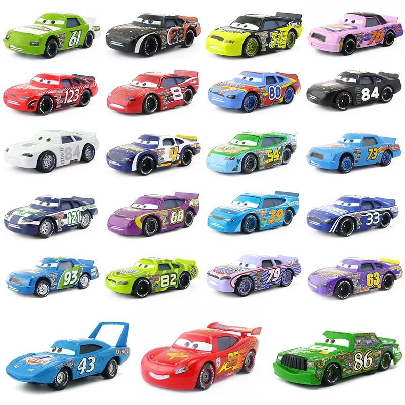 Disney «Тачки» Racer King цыпленок Хикс Lightning McQueen № 84 Металлический Игрушечный Автомобиль 1:55 на день рождения, рождественский подарок, Фирменная Новинка