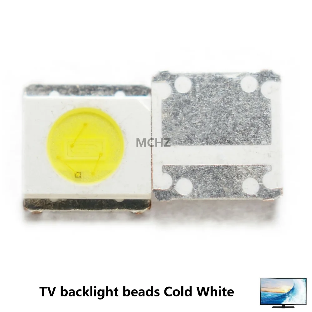 500 шт для WOOREE UNI LED подсветка LCD TV bead 3 V 1 W 3535 SMD лампа холодный белый WM35E1F YR07
