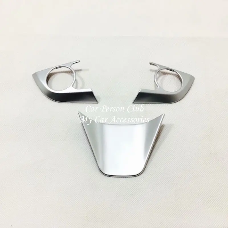 

For Toyota Corolla Hatchback 2018 2019 Steering Wheel Sequin Cover Trims frame Decoration ABS Chrome Sticker Car Accessories
