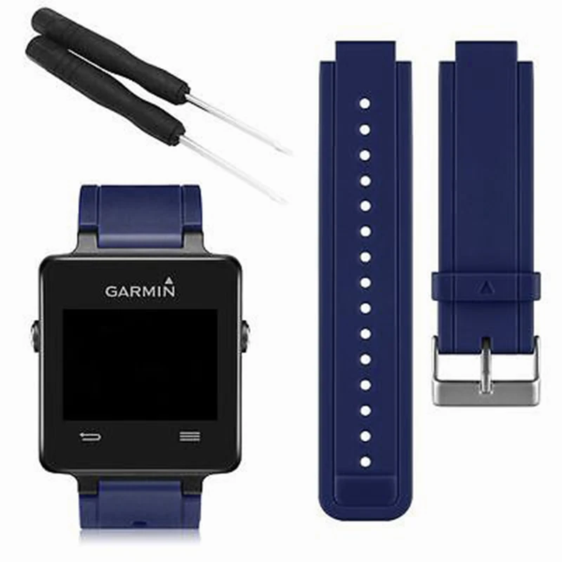

Mayitr Replacement Watchband Soft Silicone Watch Band for Garmin Vivoactive Bracelet Smart Wristband Wrist Strap With Tools