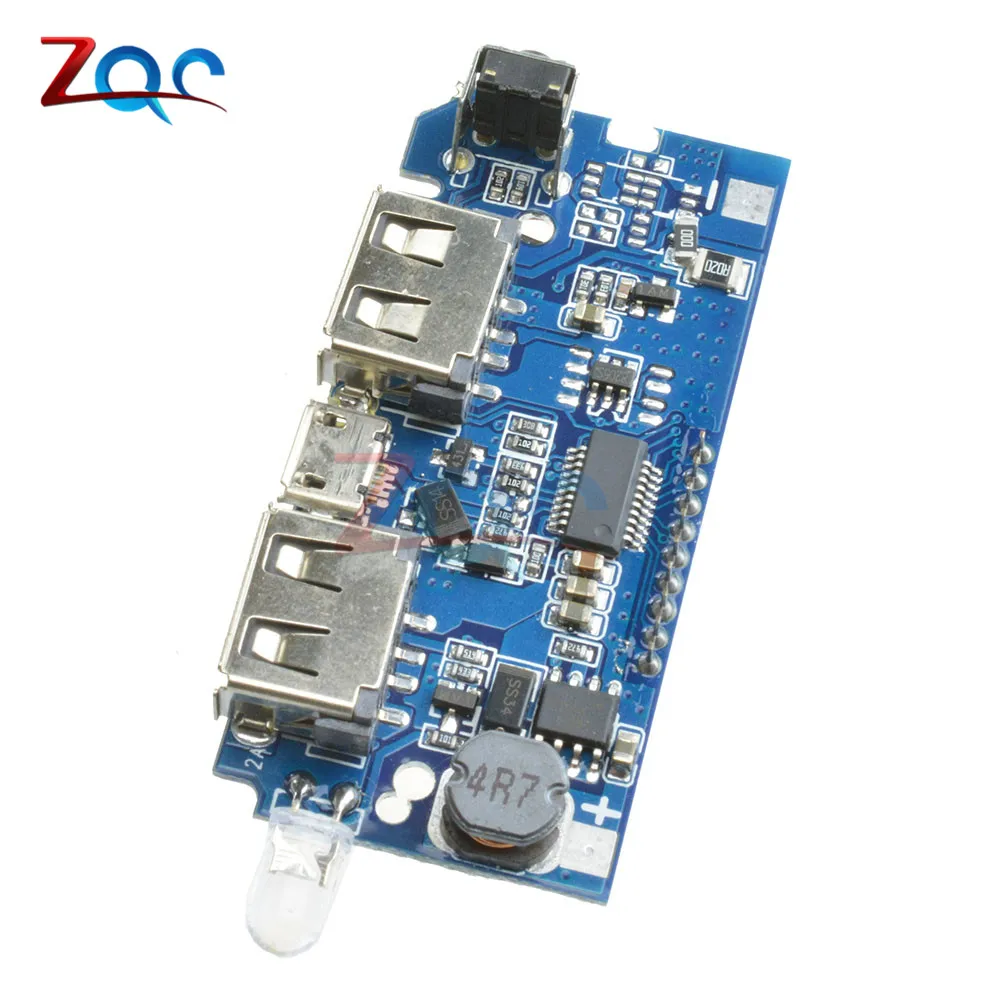Два порта USB 5V 1A 2.1A 18650 Батарея Зарядное устройство мобильный Мощность доска Bank зарядное устройство модуль печатной платы ЖК-дисплей Дисплей для Arduino