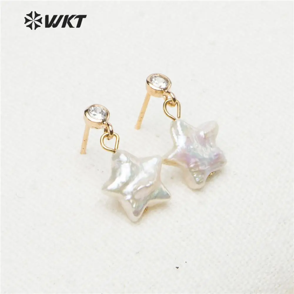 Женские серьги подвески с жемчугом в стиле барокко|Серьги-гвоздики| |