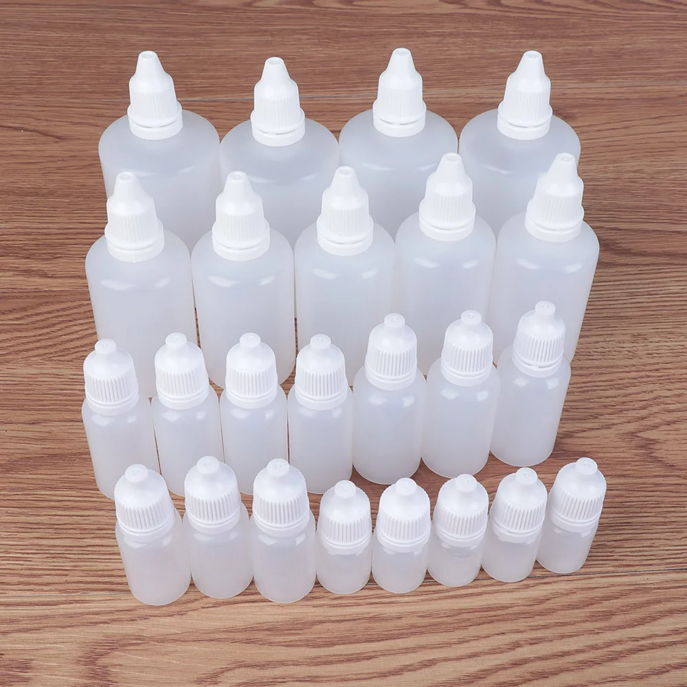 1 шт. 5/10/15/20/50/100ml Пустые Пластик бутыль для глаз с пипеткой, жидкое косметическое средство, флакон для образцов ремесленных инструментов своими руками Сделай Сам аппликатор Бумага Qu