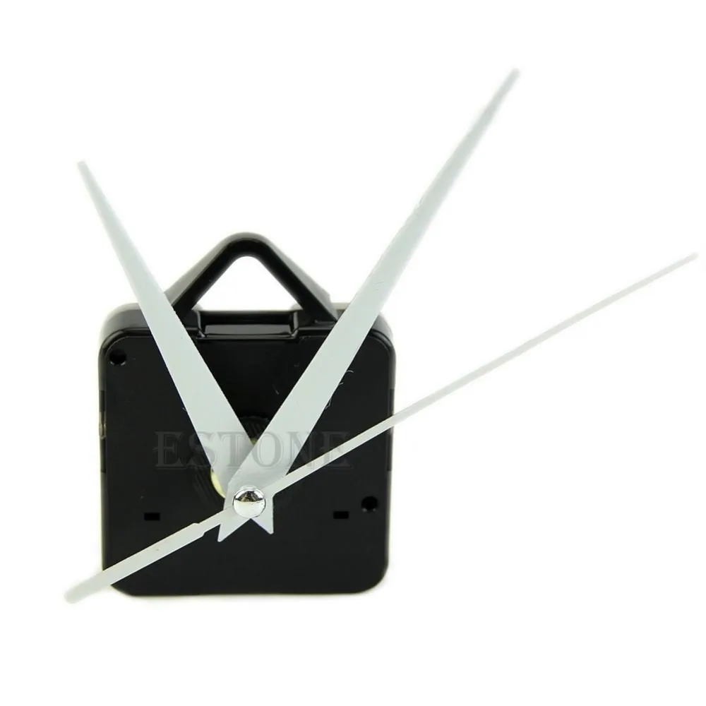 

Black Quartz Wall Clock White Hands Movement Mechanism DIY Repair Tool Parts Kit