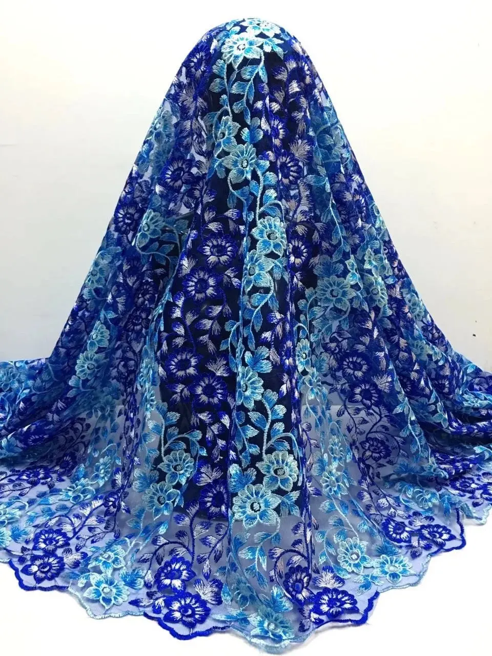 Наиболее Популярные Африканских Вышивка Тюль Чистая Кружева Горячие Продажа