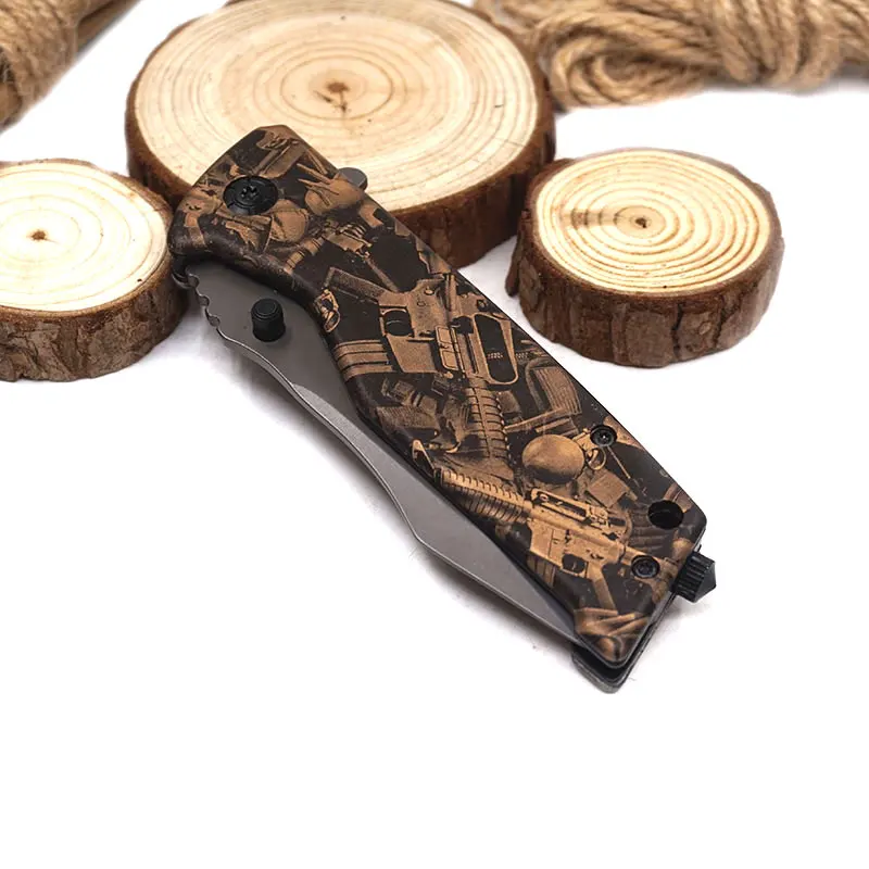 Многофункциональный складной нож титановый охотничий для выживания инструмент