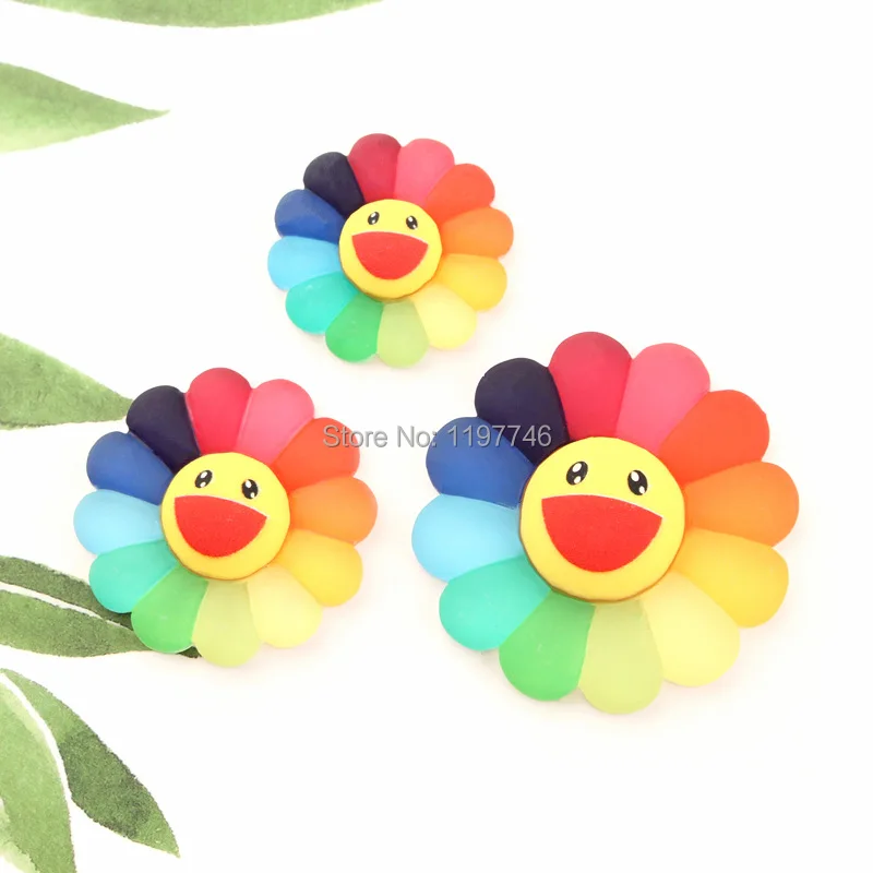 

Charms for Slime Smile Sunflower Charms 10pcs Resin Cabochon Flatback for diy Scrapbook Slime Charms for Kids