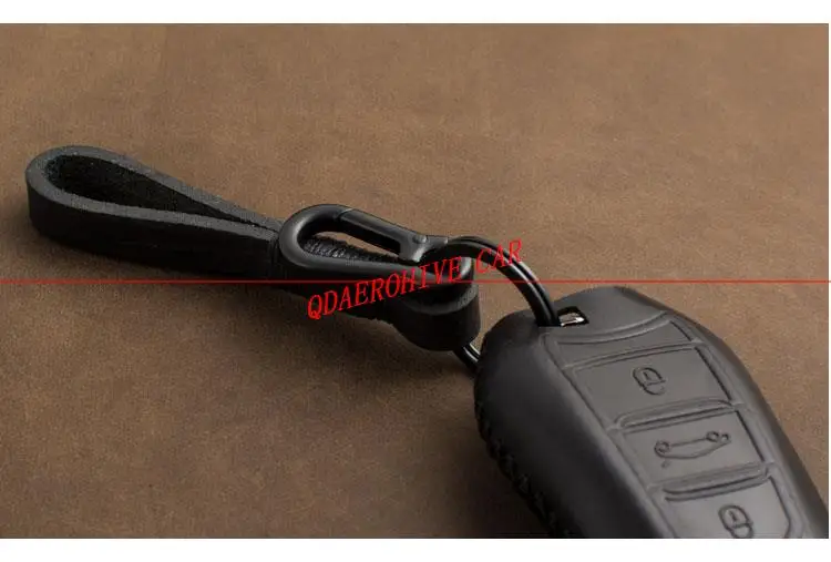 QDAEROHIVE чехол для ключей из натуральной кожи peugeot 308S 408 5008 3008 4008 301 508 | Автомобили и