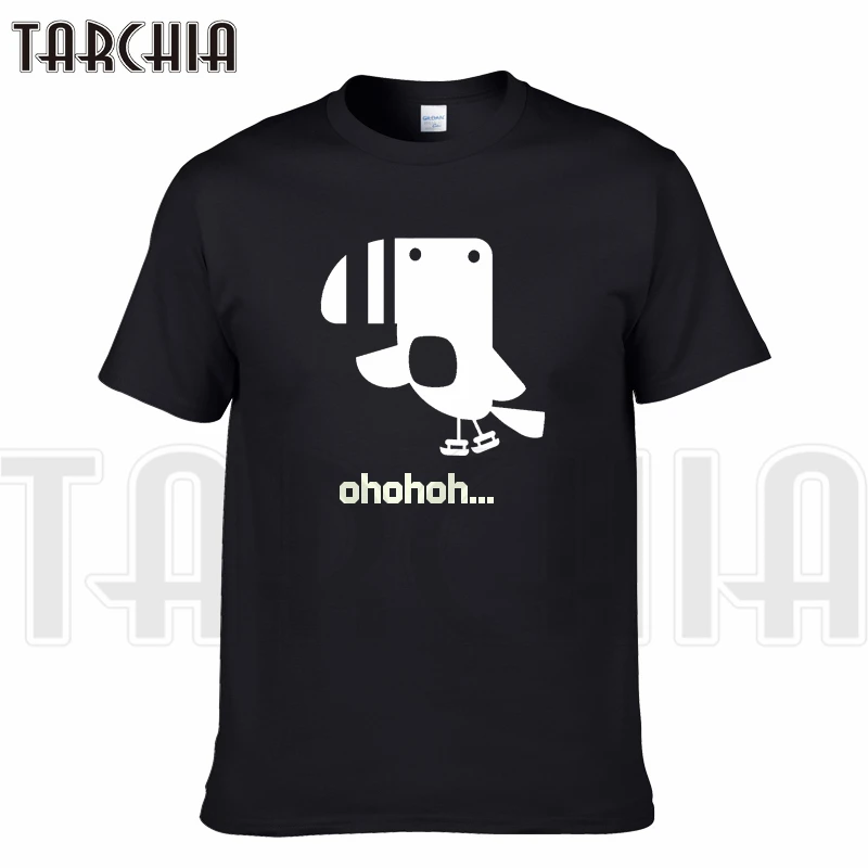 TARCHIA 2021 новый бренд футболка классная человек ворона птица забавные хлопковые
