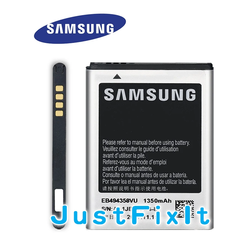 EB494358VU оригинальная замена Батарея для Galaxy Ace S5830 i569 I579 S5670 S7250D GT S6102 S6818 S5660 1350 мА