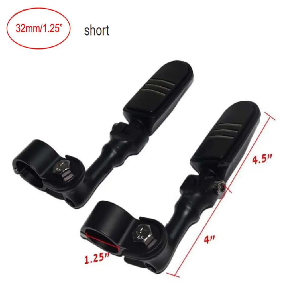 B Style 25 мм 32 мм 38 мм 1-1/" 1,5" Короткие регулируемые Угловые шоссейные защитные подножки для двигателя быстрые зажимы подножки монтажные зажимы - Цвет: B Style
