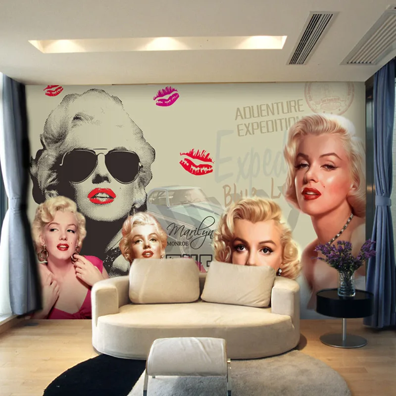 Модный женский постер в европейском стиле Настенные обои фон для спальни салона