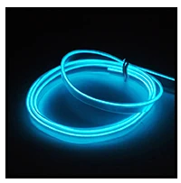 Горячая 2.3mm-skirt EL Wire Светодиодная лента 10 цветов не включить драйвер автомобиля декоративный гибкий неоновый светильник