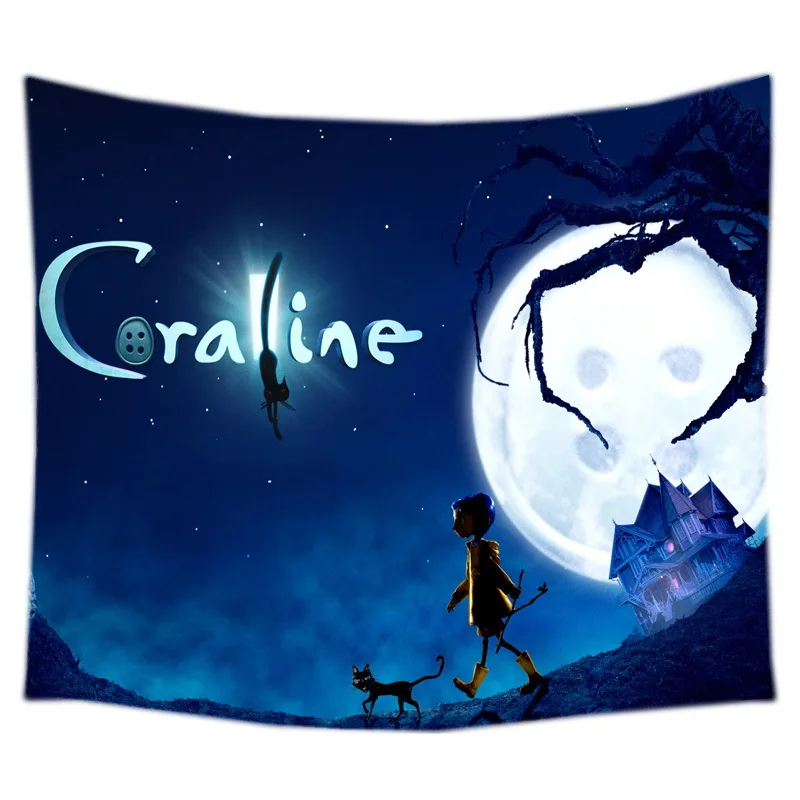 Coraline настенный гобелен кровать Манта йога коврик пляжное одеяло Кемпинг матрас