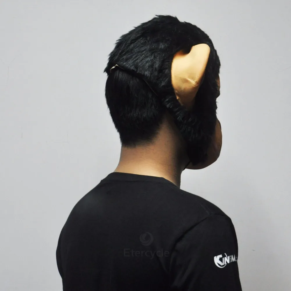 Маска шимпанзе с животным лицом латексная маска большие уши орангутанг Хэллоуин