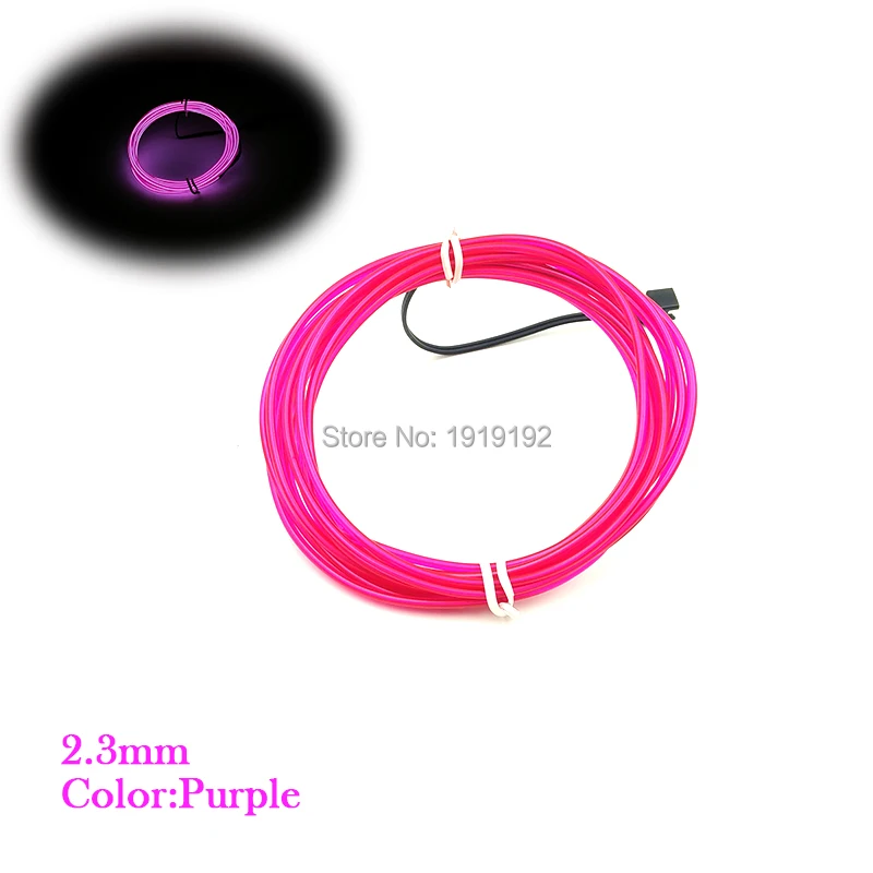 Светодиодная неоновая светящаяся веревка для украшения игрушек/одежды 2 3
