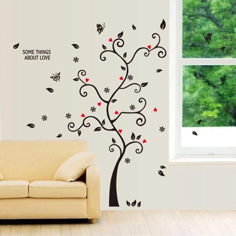 100*120 см/40 * 48in 3D DIY Съемный фото пленка с изображением дерева наклейки на стены/клей