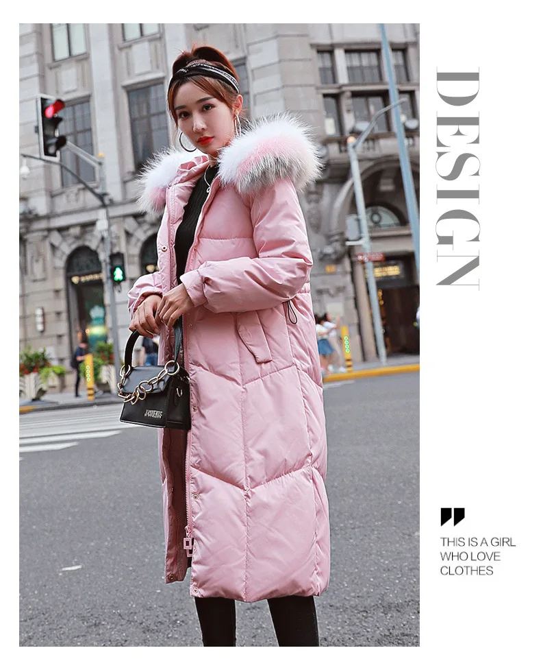 Женские зимние куртки и пальто AS040 длинная теплая куртка с регулируемой