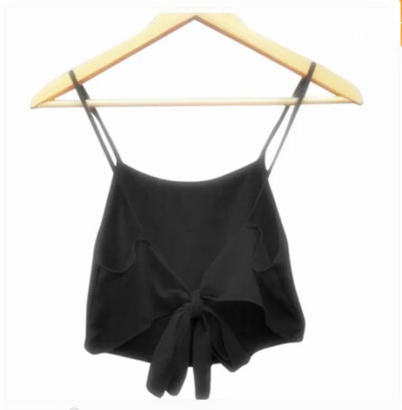 Летний Повседневный Новый Модный сексуальный женский топ без рукавов с открытой