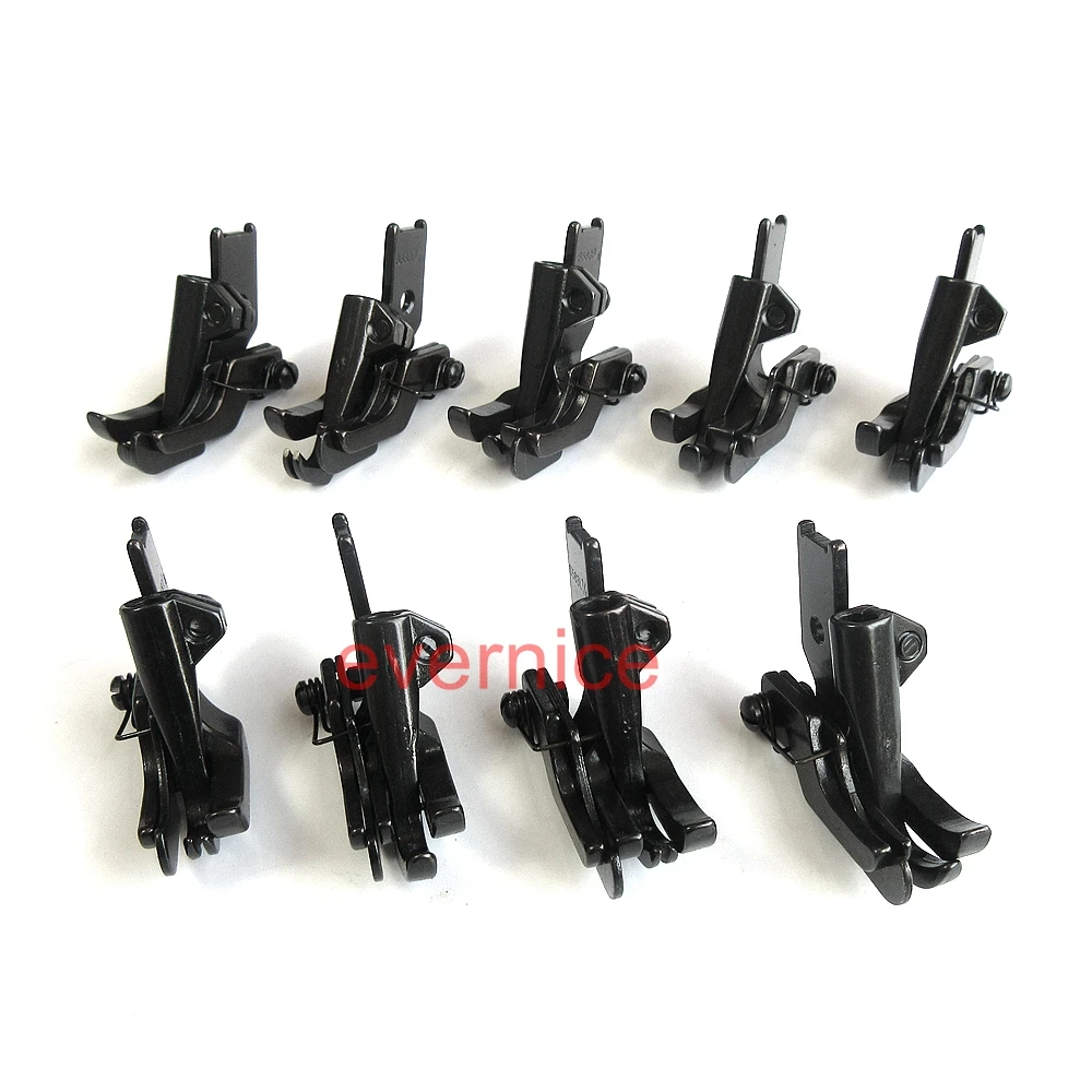 9 комплектов Topstitch прогулочная ножка с направляющей по краям для Juki Dnu-241 1541 Lu-562 563