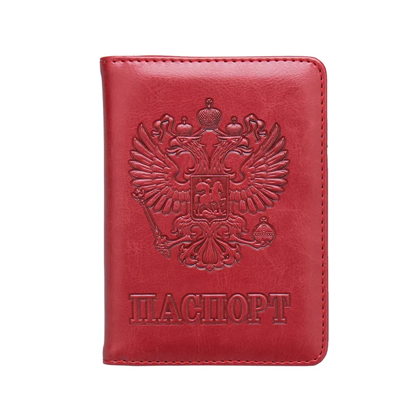 Российский держатель для паспорта, Обложка, кошелек, RFID Блокировка, из искусственной кожи, ID, кредитный держатель для карт чехол, Россия, органайзер для проездных документов