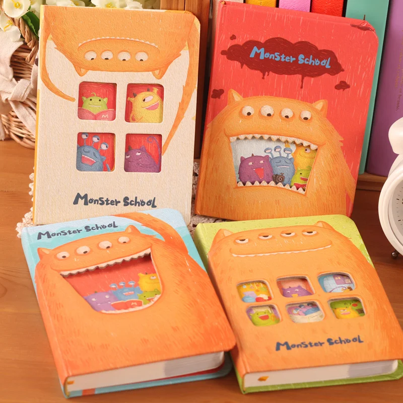 Канцелярские товары мультфильм склеродерм Монстр жесткий дневник tsmip блокнот