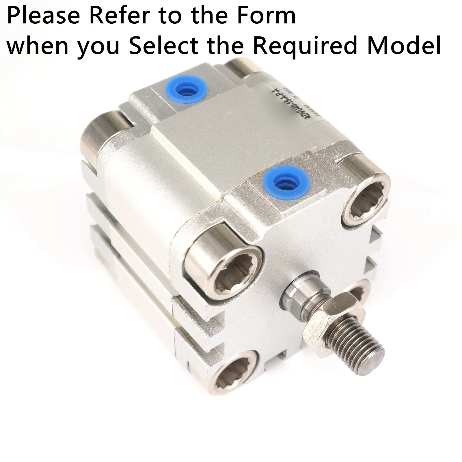 

ADVU Compact Air Cylinder Bore 40-100mm Stroke 5-100mm Double Acting With Magnet Male Thread