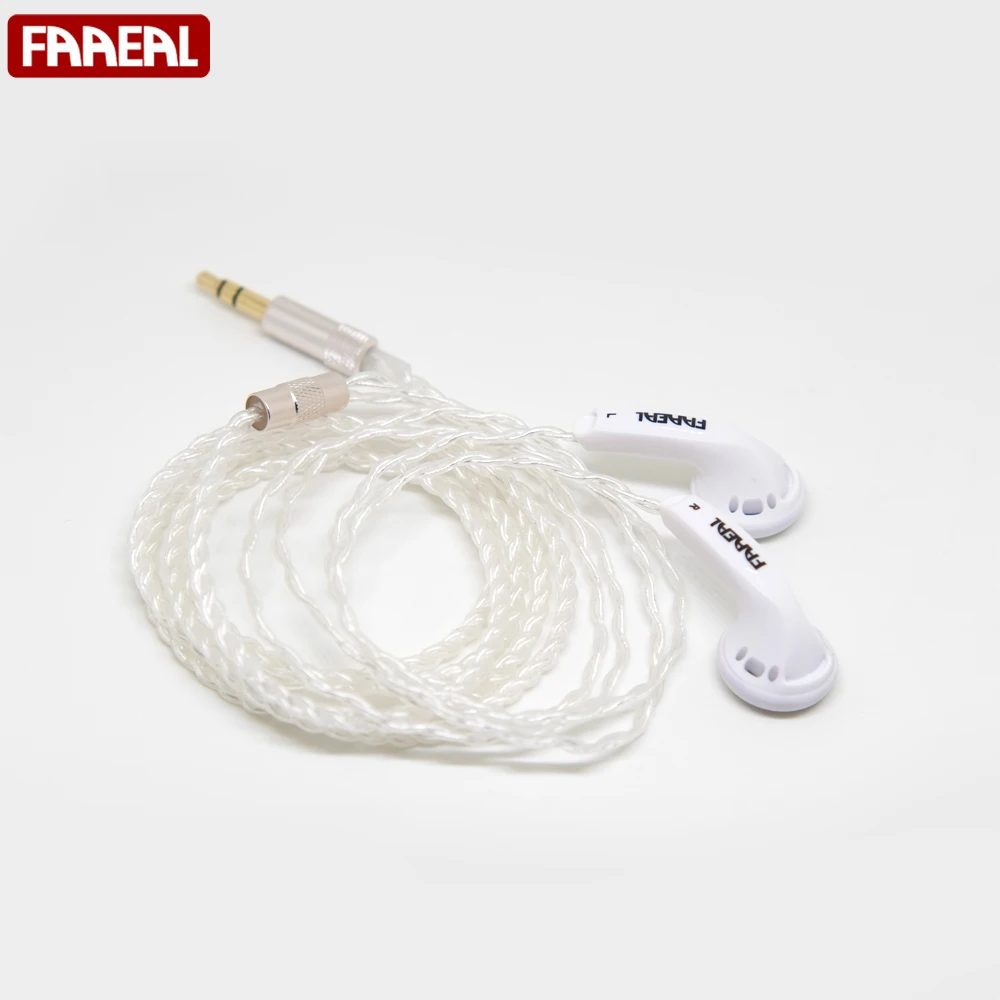 FAAEAL Snow lotus 2 0 Hi Fi наушники своими руками MX500 64 Ом UE прозрачные посеребренные