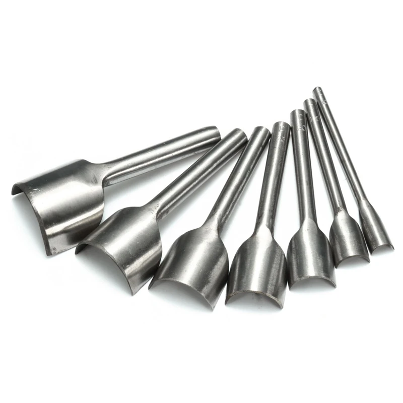 Хит 7 шт. инструменты для самостоятельного изготовления стальных кожаных изделий