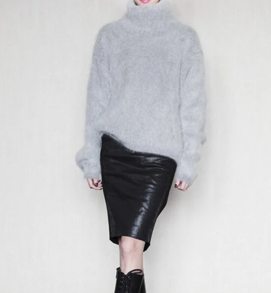 Новое поступление меховое пуловер из норкового кашемира Женский натуральный