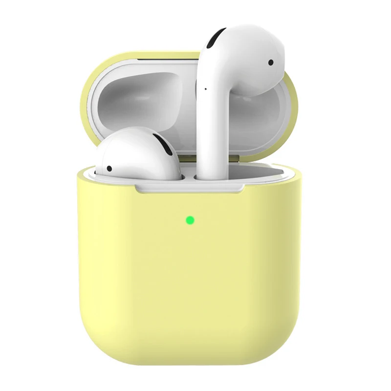 ТПУ Мягкие силиконовые чехлы для Airpods 2 аксессуары Защитная крышка прозрачный ультра тонкий чехол противоударный держатель для Air Pods 2nd - Цвет: 5