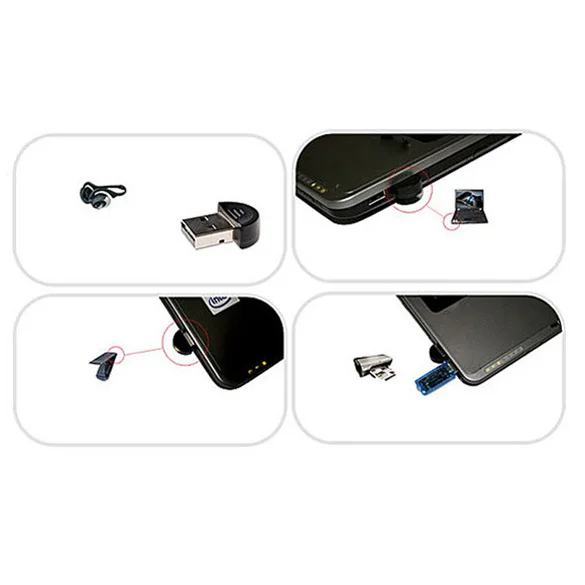 Ausuky Mini Tiny 2 4 ГГц USB 0 Bluetooth V2.0 EDR ключ беспроводной для ПК-25 | Электроника