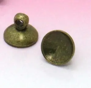 Antique Bronze 50 шт./лот золото/серебро Цвет Медь концевые Заглушки для бус кулон разъем под залог шапки место 6/8/10 мм круглые бусины DIY ювелирных изделий - Цвет: Antique Bronze