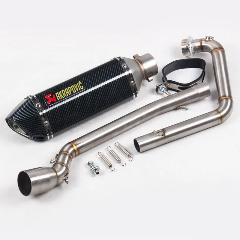 Выхлоп без шнуровки для Suzuki GSX150R мотоцикл Akrapovic выхлопная труба глушителя полная