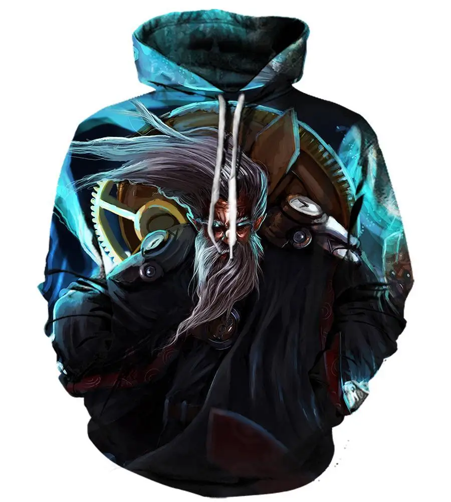 LOL-227 Hoodie Sweatshirt 3d Print Hoodies League of Legends Men Women Autumn Loose Thin Skull 3D Sweatshirts Mens Pullover Lovers Gift - Цвет: LOL-227