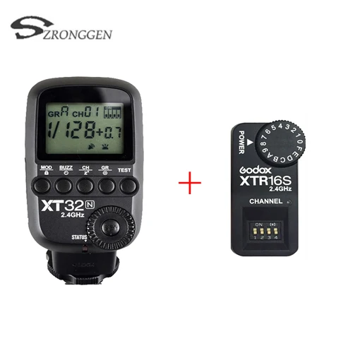 ST 32N STR16S Godox xt32 E-TTL I-TTL Flash триггера 2.4 г Беспроводной для Canon Nikon tt685 V860 II V850 AD360 II AD180 - Цвет: ST 32N STR16S