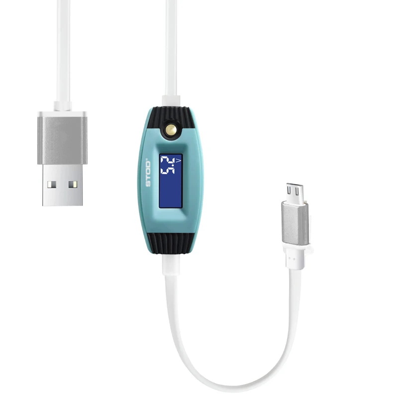 STOD Micro USB кабель тестер светодиодный дисплей текущее время поддержка быстрая зарядка для samsung huawei zte Xiaomi power Bank зарядное устройство метр