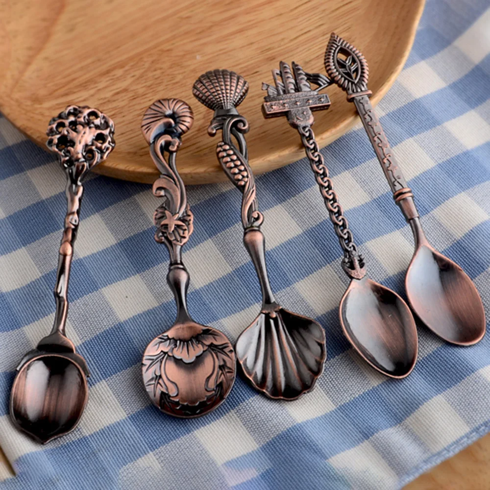 Винтажные морские бриллианты 5 шт./компл. столовые приборы из цинкового сплава