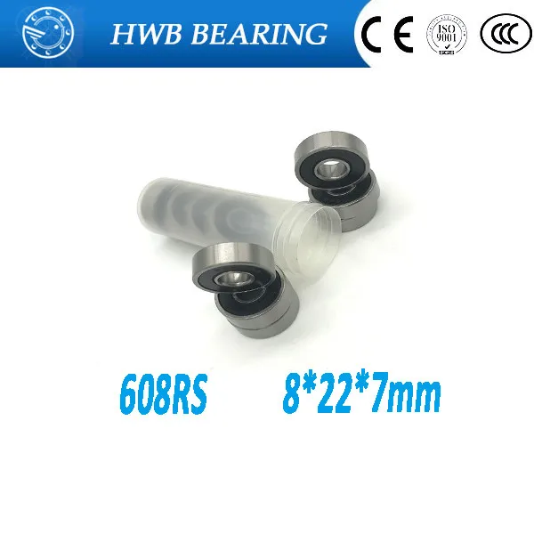 20Pcs 608-2RS 608RS 608rs 608 rs Deep Groove Ball Bearings 8 x 22 7mm Free shipping High Quality 8*22*7mm 2rs | Обустройство дома