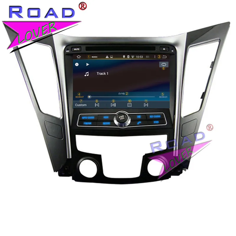 Roadlover Android 8 0 автомобильный DVD плеер авторадио для Hyundai Sonata I40 I45 I50 YF 2011 Стерео GPS