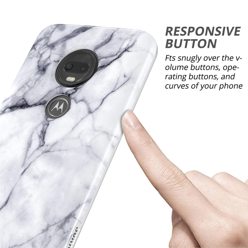 Мягкий мраморный чехол Yokata для Motorola Moto G7 360 2 в 1 противоударный бампер со