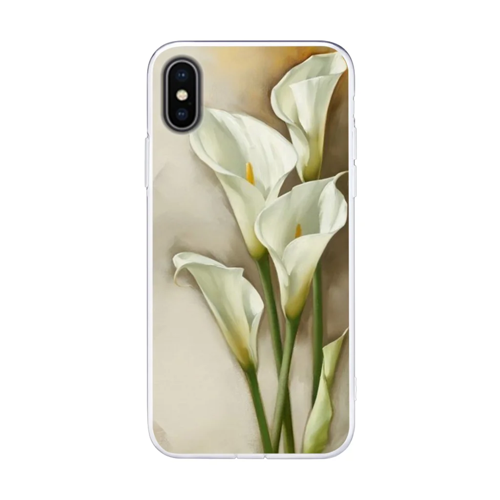Модный маленький цветочный чехол для телефона iPhone X XR XS Max 8 7 Plus 6 6s 5 5S SE мягкий из