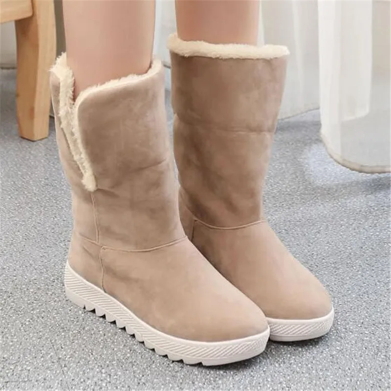 Женские зимние ботинки MXHY Теплые ботильоны с бантом для студентов модные детские